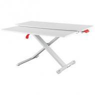 Sitz-Steh Workstation Ergo Cosy, mit ausgezogener Ablage