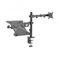 Monitorarm mit Notebookhalterung