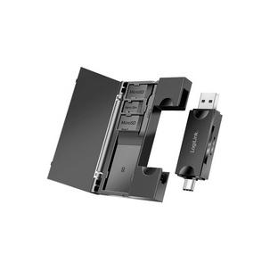 USB 3.2 (Gen1) Card Reader mit Karten-Aufbewahrung CR0049