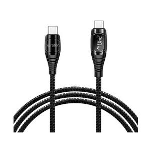USB 2.0 Ladekabel, USB-C Stecker - USB-C Stecker, OLED-Display CU0185