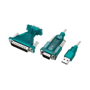 USB 2.0 - RS232 9/25 Pol Adapter mit Verlängerungskabel UA0042B