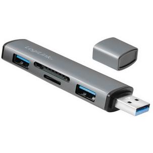 USB 3.2 Gen2 Hub mit Kartenleser UA0394