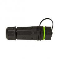 LWL Kupplung mit Schutzkappe & Kabelmuffe