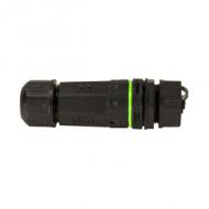 LWL Kupplung mit Schutzkappe & Kabelmuffe