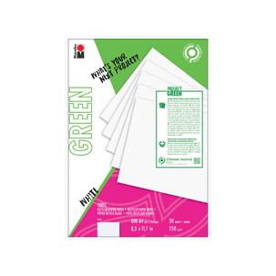 GREEN Malblock Recyclingpapier weiß 1612000000601