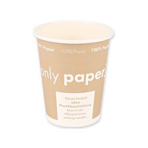 Hartpapier-Trinkbecher "Only Paper" 403103