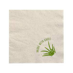 Lunch-Serviette, 330 x 330 mm - mit Grasanteil 89155