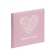 Gästebuch "Guests & Friends", rosé
