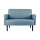 2-Sitzer Sofa LISBOA, rot LC2PC.01.14