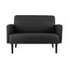 2-Sitzer Sofa LISBOA, schwarz