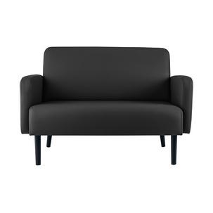 2-Sitzer Sofa LISBOA, schwarz LC2PC.01.19