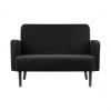 2-Sitzer Sofa LISBOA, schwarz