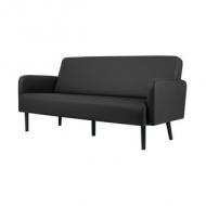 3-Sitzer Sofa LISBOA, schwarz
