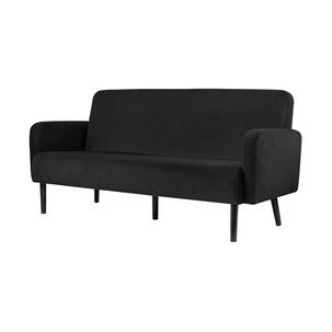 3-Sitzer Sofa LISBOA, schwarz LC3PV.01.06