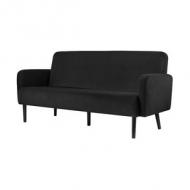 3-Sitzer Sofa LISBOA, schwarz
