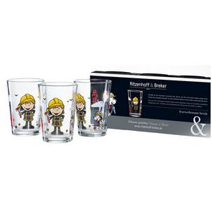 Trinkglas FEUERWEHRMANN BERNIE, 3er Set 818857