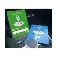 RNK Verlag Parkscheibe mit Ladescheibe, Karton, blau / grün nach StVO, Maße: (B)110 x (H)150 mm 1 Seite: Parkscheibe blau mit 24-Stunden-Einteilung 1 Seite: Ladescheibe für die Ladezeit von E-Autos (3118-1)