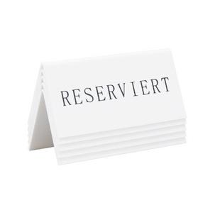 Tischaufsteller RESERVIERT  TN-RES-FR-WT