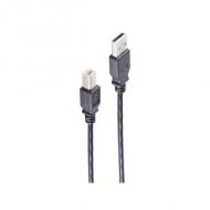 USB 2.0 High Speed Anschlusskabel, USB-A Stecker - USB-B Stecker