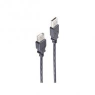 USB 2.0 High Speed Verlängerungskabel, USB-A Stecker - USB-A Kupplung