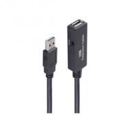USB 2.0 Aktives Verlängerungskabel, USB-A Stecker - USB-A Kupplung