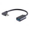 USB 3.0 Adapter, USB-C Stecker abgewinkelt - USB-A Kupplung