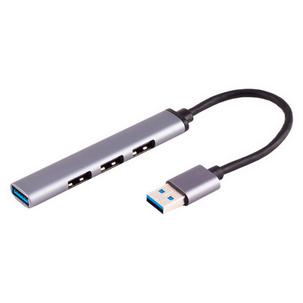 USB-A 3.0 Hub, 4-fach - Aluminiumgehäuse BS13-50001