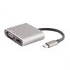 USB-Dockingstation 4in1, USB-C Stecker - HDMI, VGA, PD, Hub