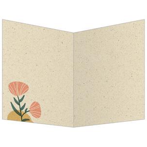 Glückwunschkarte "Powerful plants", offen DS615