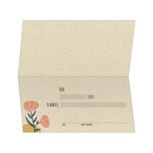 Gutscheinkarte "Colorful plants", Innendruck DS620