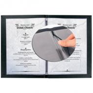Symbolbild: Speisekarten-Mappe MENU, schwarz