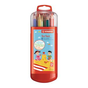 Dreikant-Buntstifte Trio® dick - in Kunststoffbox 203/11-15