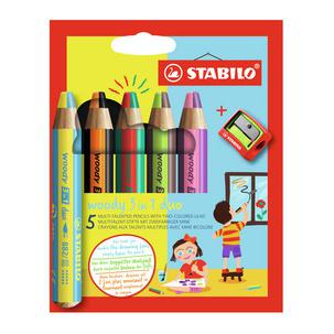 Multitalentstift woody 3 in 1 duo, 5er Kartonetui 882/10-2