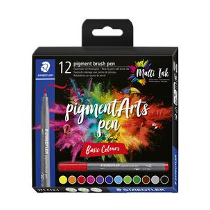 Fasermaler pigment brush pen "Basic Colours" 371 C12-3