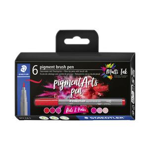 Fasermaler pigment brush pen "Reds & Pinks" 371 C6-4