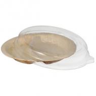 Palmblatt-Teller mit Deckel, rund 2-geteilt