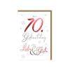 Geburtstagskarte Schrift 80. Geburtstag
