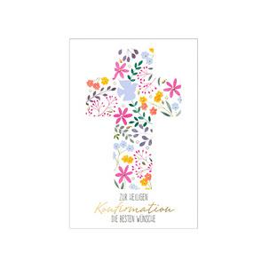 Konfirmationskarte "Blütenkreuz" 40056692