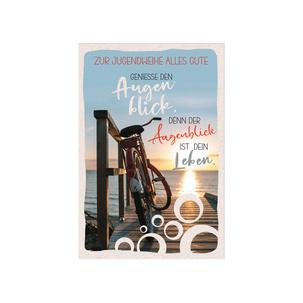 Jugendweihekarte "Fahrrad-Steg" 40056883