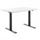 Sitz-/Steh-Schreibtisch E-TABLE, schwarz / ahorn TTS16080SW