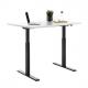 Sitz-/Steh-Schreibtisch E-TABLE, schwarz / ahorn TTS18080SA