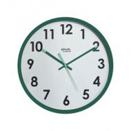 Wanduhr Naturalis, grün / weiß