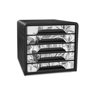 Schubladenbox Smoove Tropical Schwarz 1071110611