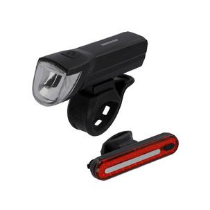 Fahrrad Akku-LED-Beleuchtungs-Set, 30 Lux 50646