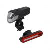 Fahrrad Akku-LED-Beleuchtungs-Set, 80 Lux
