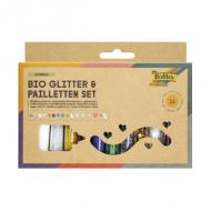 BIO Glitter- & Pailletten-Set RAINBOW