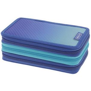Schüleretui TriCase "Dip Dye Blue", offen 300001560