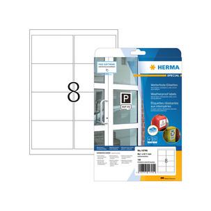 Symbolbild: Wetterfeste Etiketten aus Spezialpapier (10795) 10796