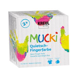 Quietsch-Fingerfarbe "MUCKI", 4-er Set 2317