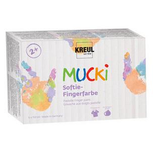 Softie-Fingerfarbe "MUCKI", 6-er Set 2321